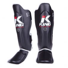 Накладки на ноги  King Pro Boxing Shinguard, PU-SGK-3-blk-white