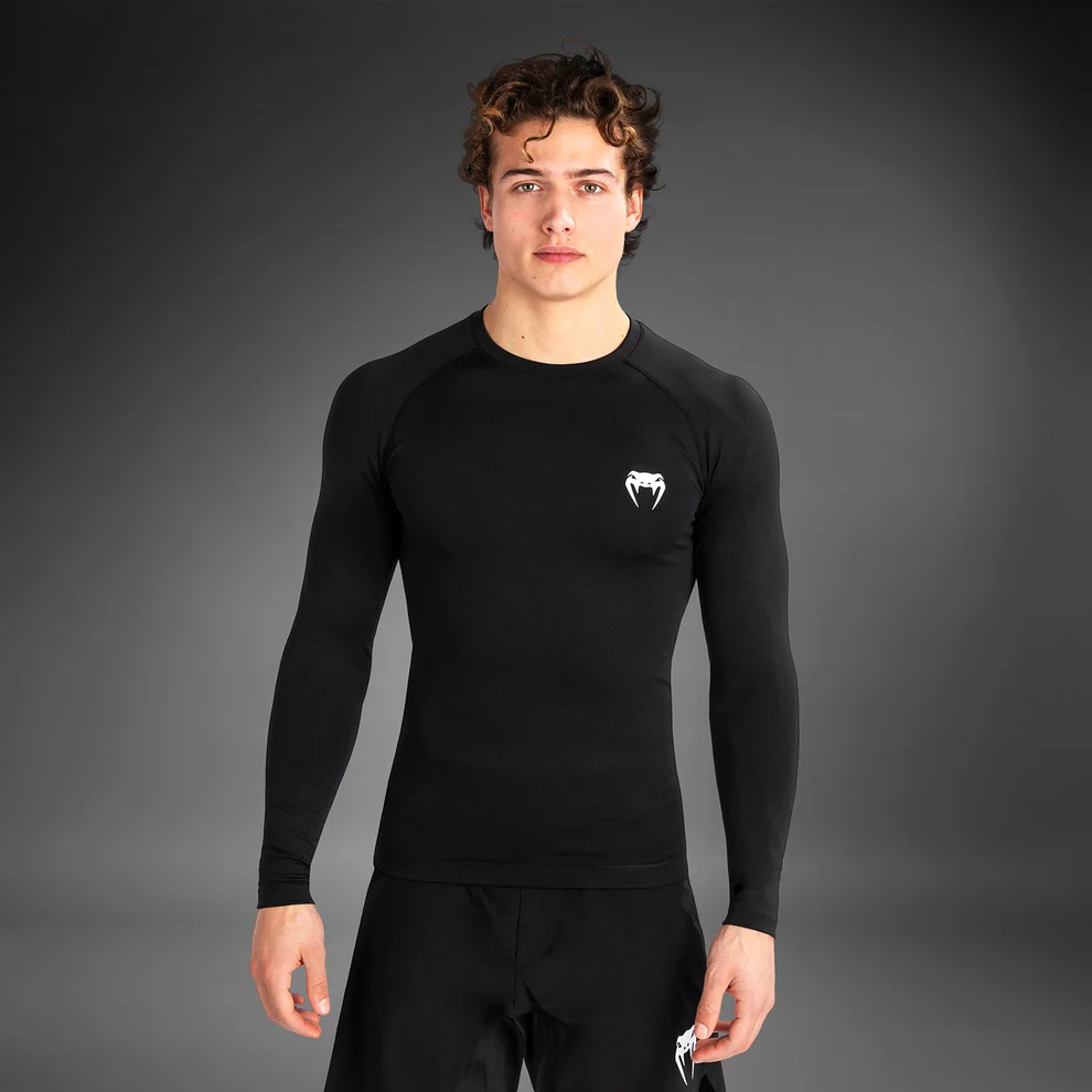 Рашгард с длинным рукавом Venum Contender- Black/White