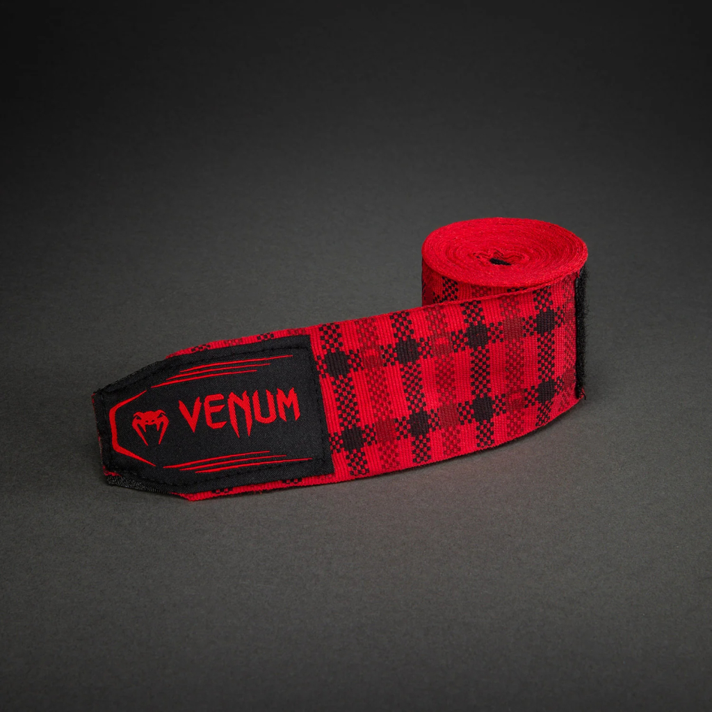 Боксерские бинты Venum Tartan Fury Red