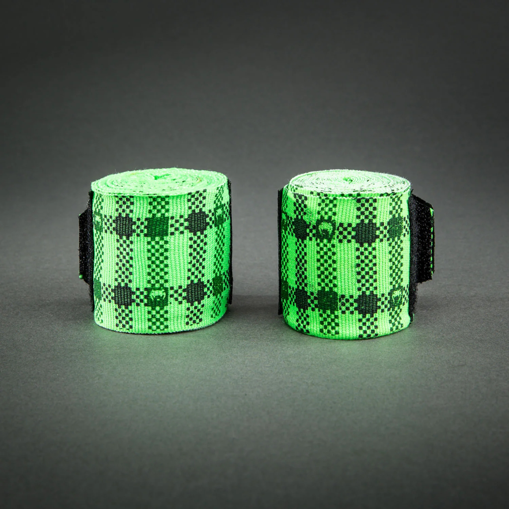 Боксерские бинты Venum Tartan Neon Green Боксерские бинты Venum Tartan Neon Green