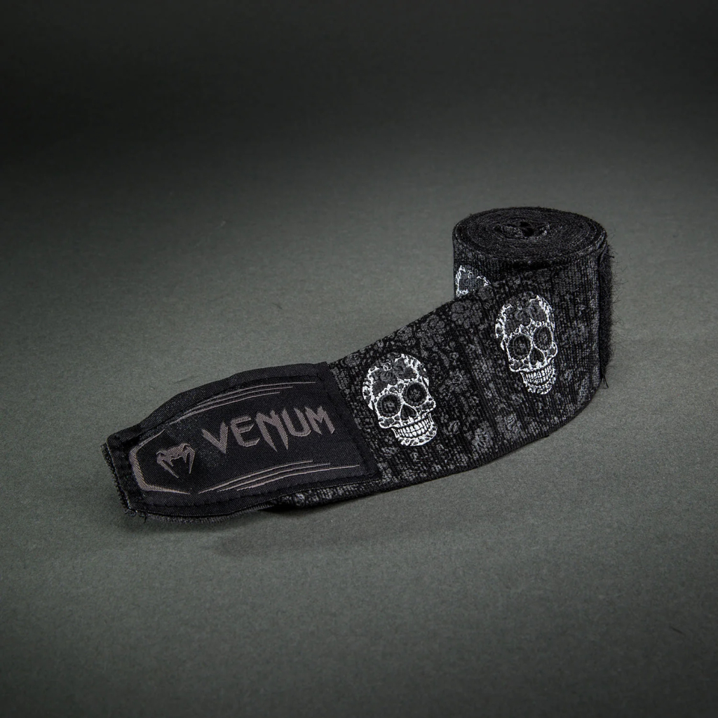 Боксерские бинты Venum Santa Muerte Black/White