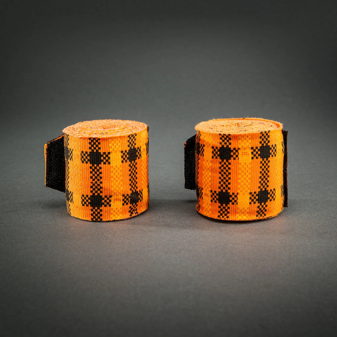 Боксерские бинты Venum Tartan Pumpkin