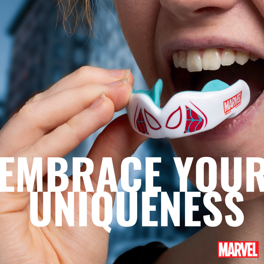 Капа SafeJawz Marvel Spider-Gwen, белая Капа SafeJawz Marvel Spider-Gwen, белая