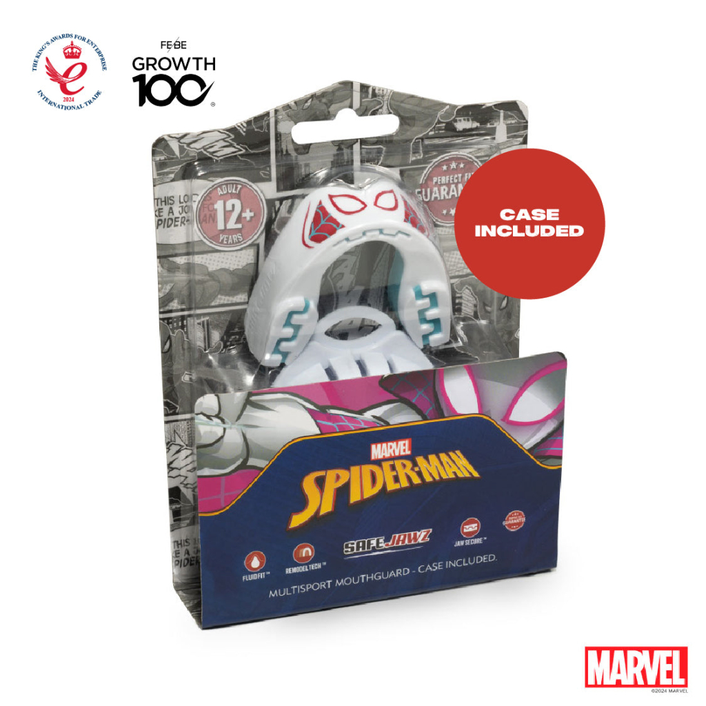 Капа SafeJawz Marvel Spider-Gwen, белая Капа SafeJawz Marvel Spider-Gwen, белая