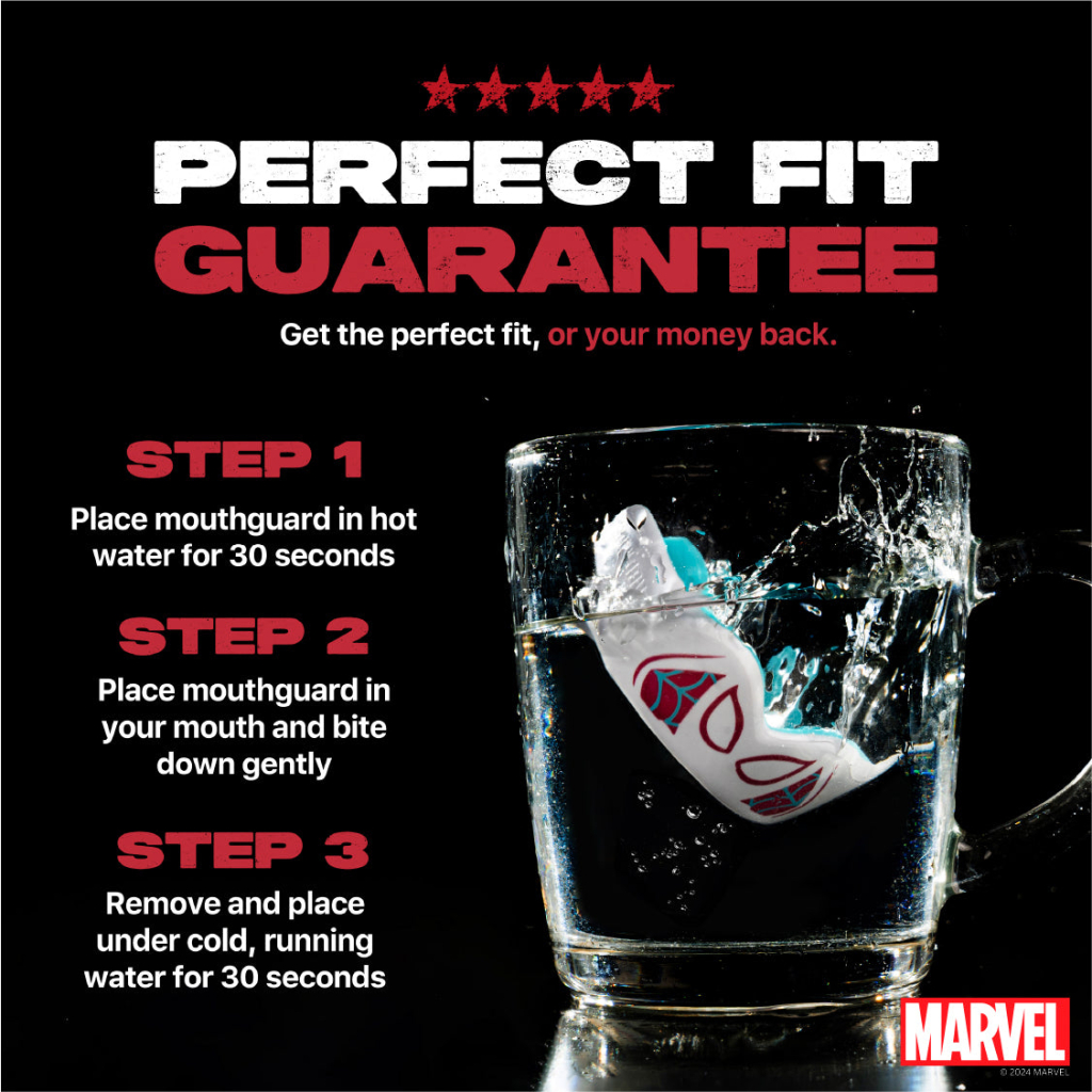 Капа SafeJawz Marvel Spider-Gwen, белая Капа SafeJawz Marvel Spider-Gwen, белая