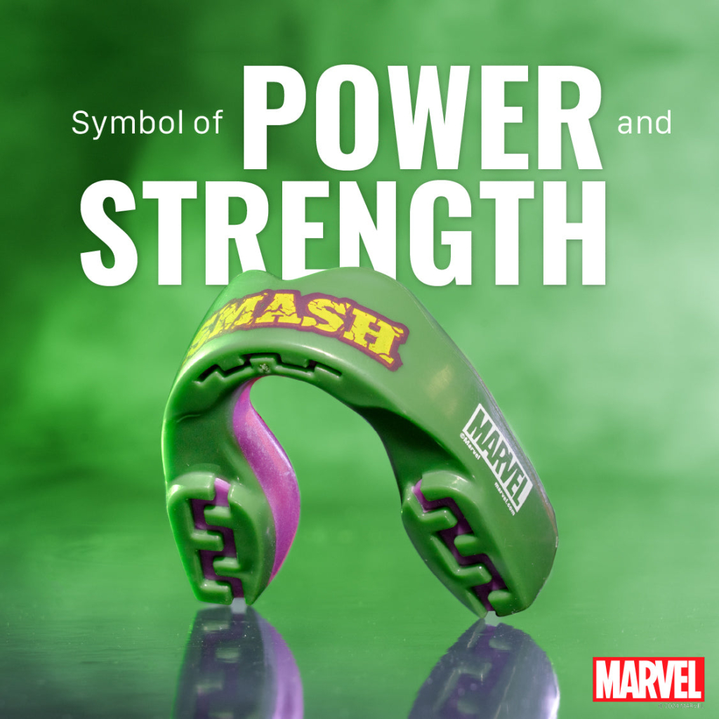 Капа SafeJawz Marvel The Hulk, зелёная