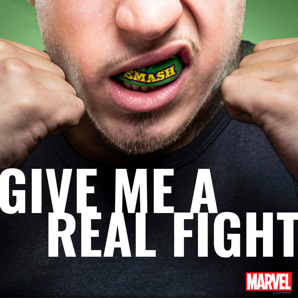 Капа SafeJawz Marvel The Hulk, зелёная