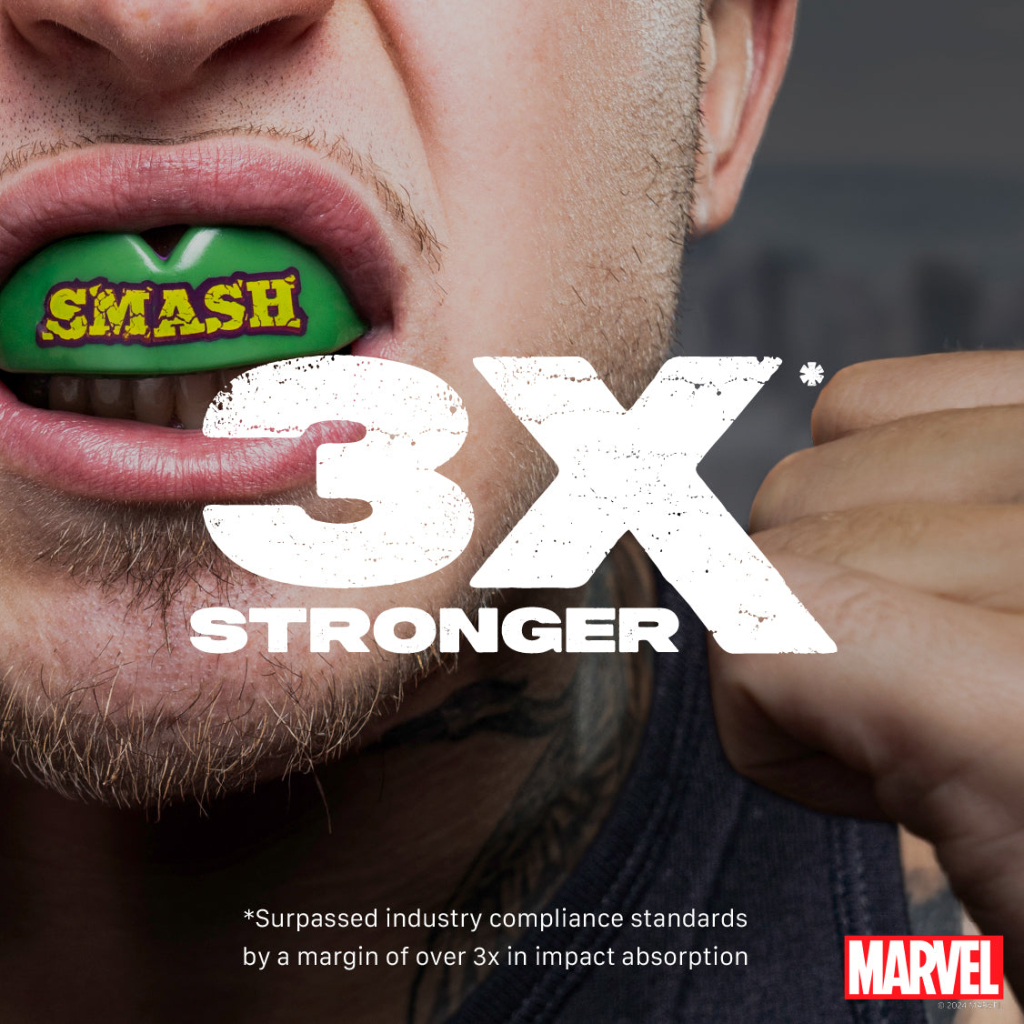 Капа SafeJawz Marvel The Hulk, зелёная