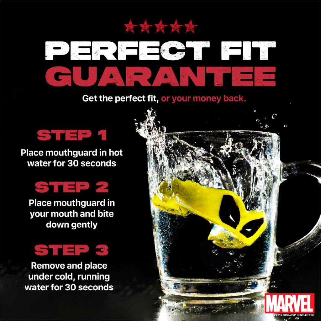 Капа SafeJawz Marvel Wolverine, жёлтая, для взрослых Капа SafeJawz Marvel Wolverine, жёлтая, для взрослых