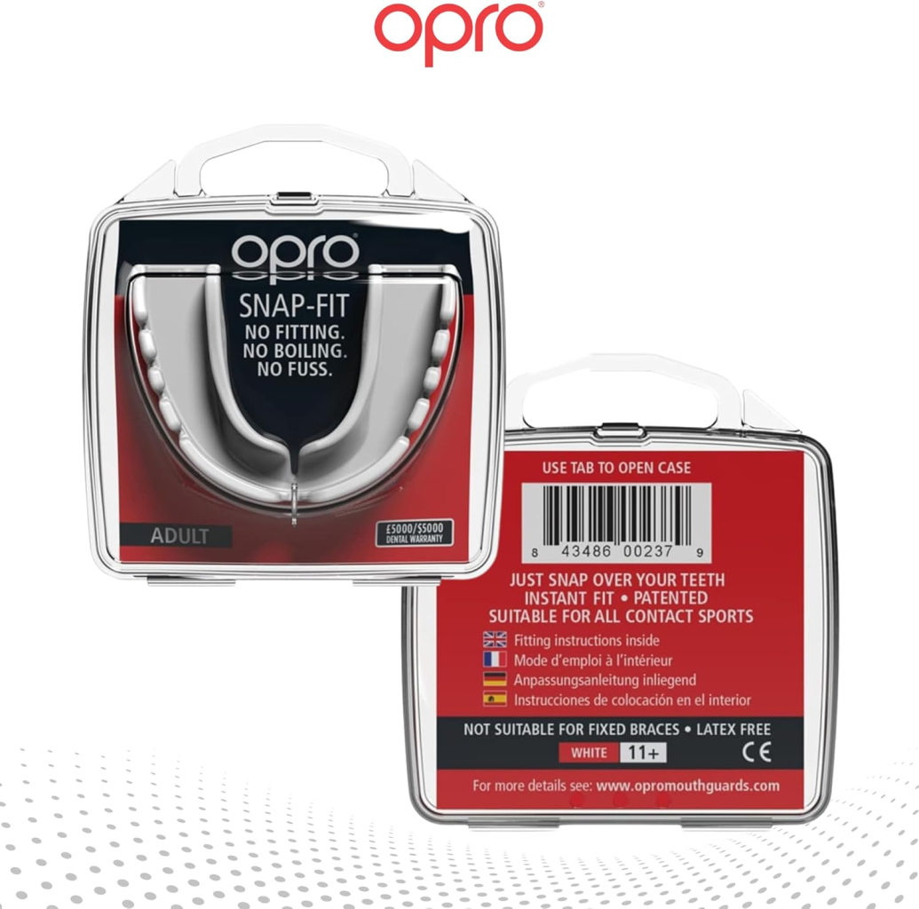 Капа Opro Snap-Fit, белая