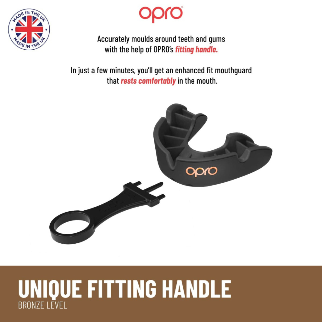 Капа Opro уровня Bronze, чёрная
