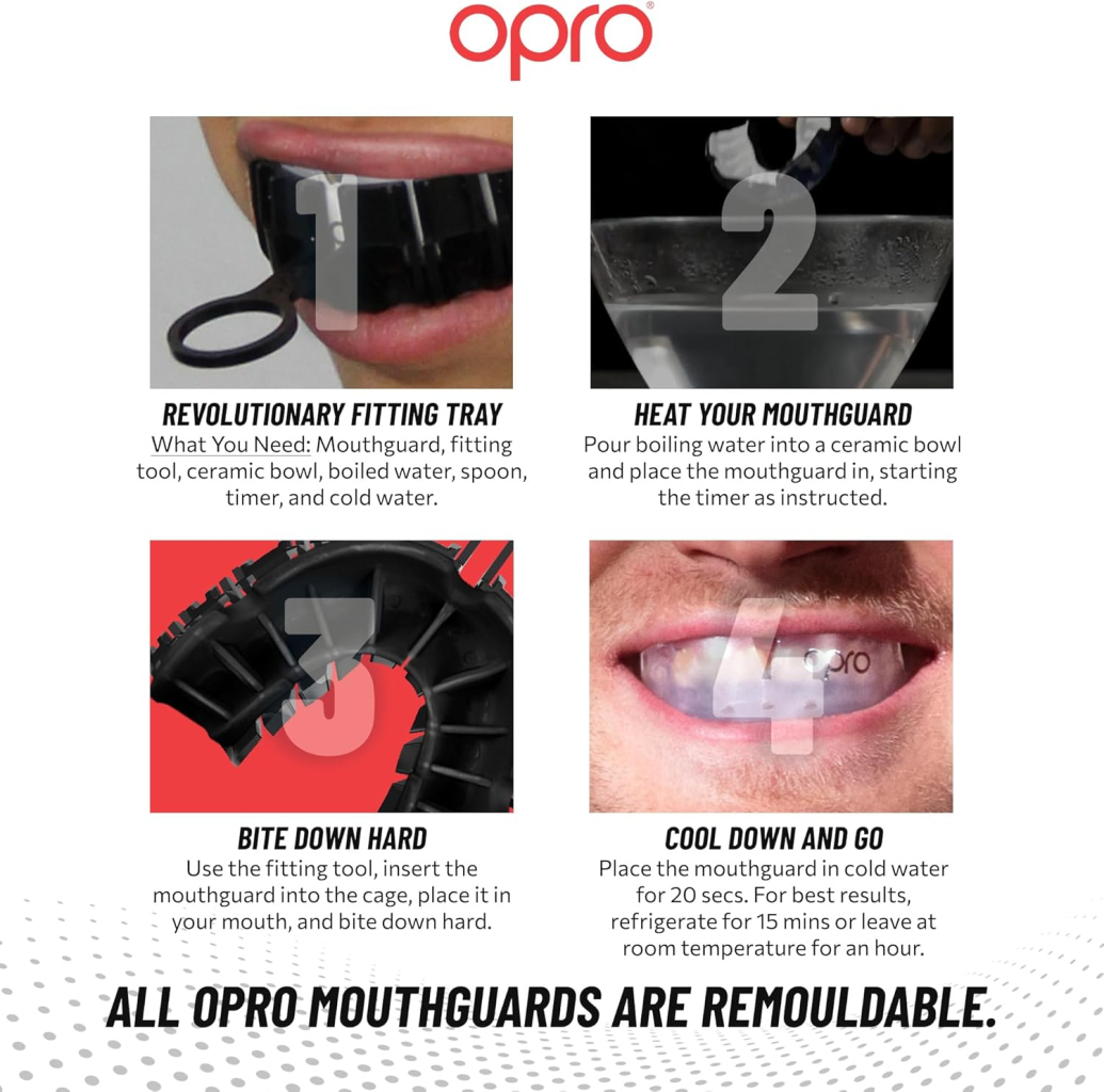 Капа Opro уровня Silver, чёрная