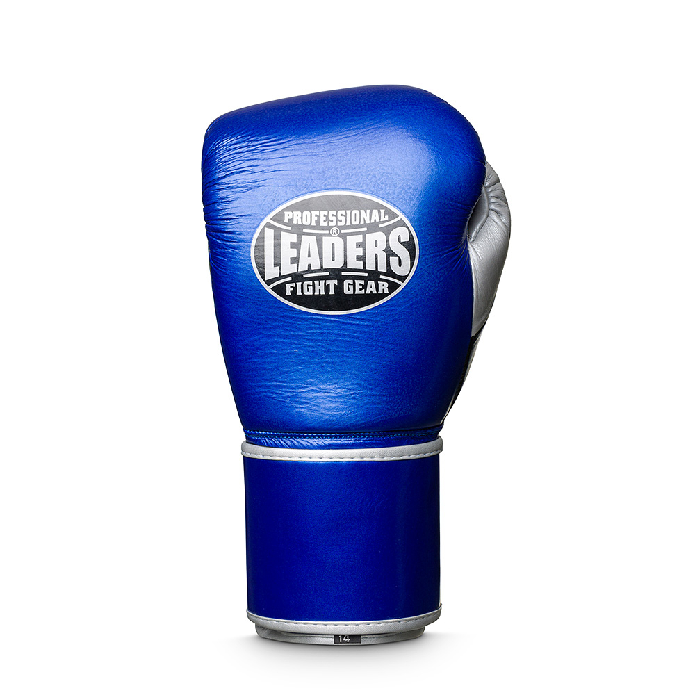Перчатки боксерские LEADERS LS Series Long Velcro Custom BL/BK/SIL
