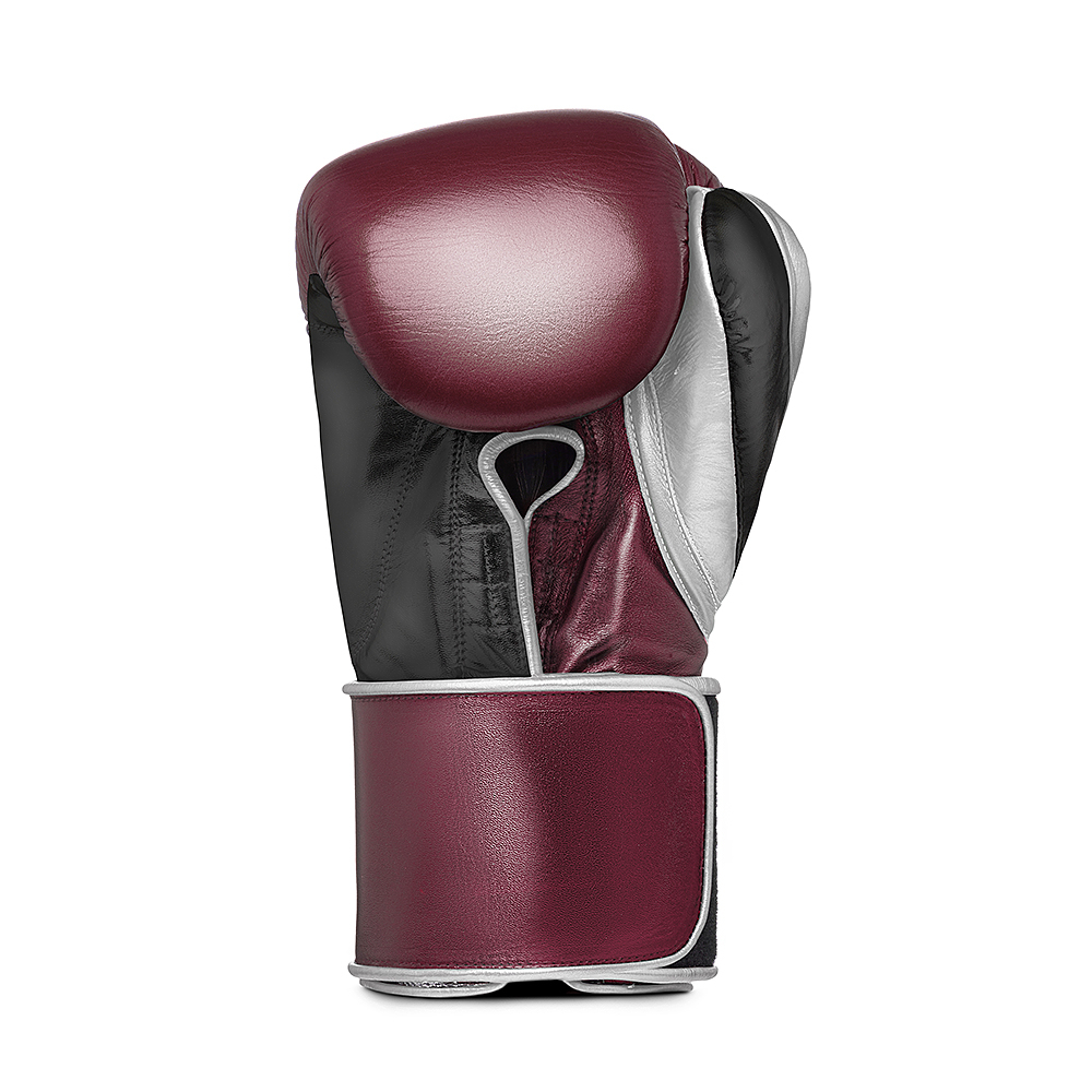 Перчатки боксерские LEADERS LS Long Velcro RD/BK/SIL
