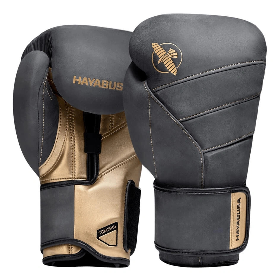 Боксерские перчатки Hayabusa T3 LX Obsidian/Gold Боксерские перчатки Hayabusa T3 LX Obsidian/Gold