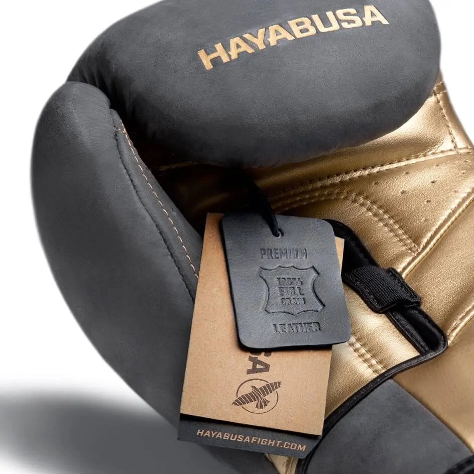 Боксерские перчатки Hayabusa T3 LX Obsidian/Gold Боксерские перчатки Hayabusa T3 LX Obsidian/Gold