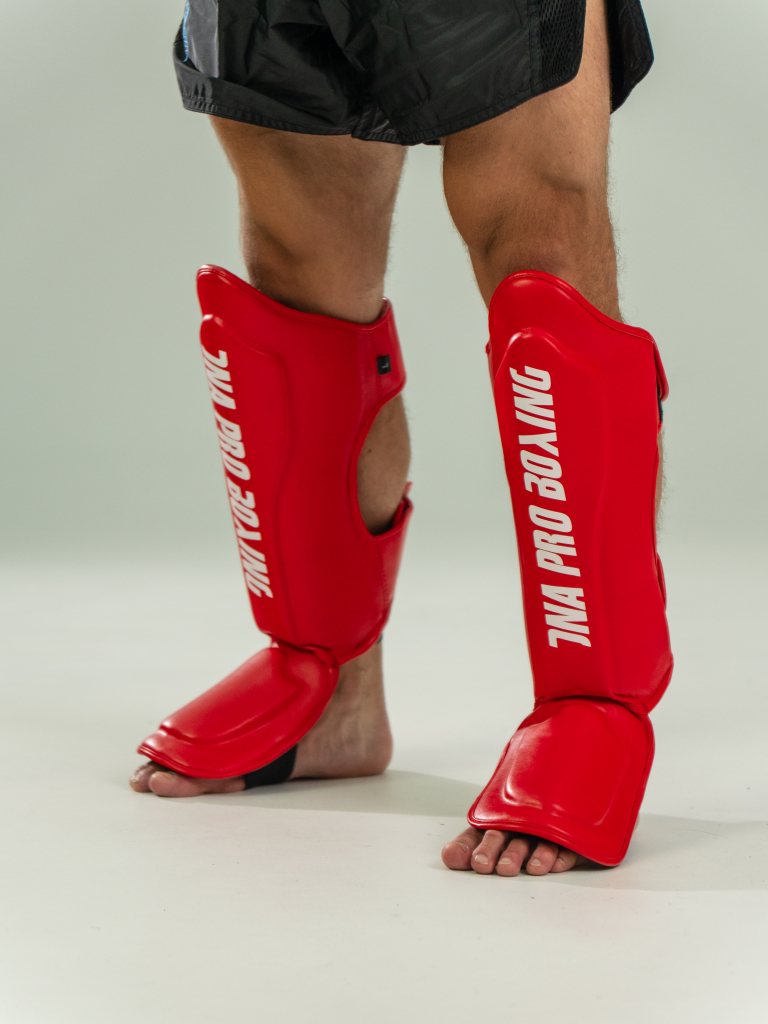 Защита голени DNA PRO BOXING Patriot, красный