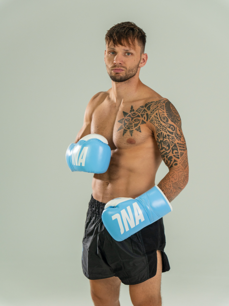 Боксерские перчатки DNA PRO BOXING X-LINE, голубые Боксерские перчатки DNA PRO BOXING X-LINE, голубые