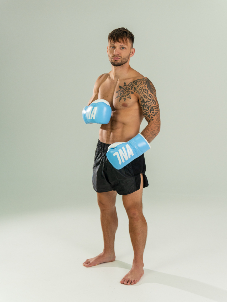 Боксерские перчатки DNA PRO BOXING X-LINE, голубые Боксерские перчатки DNA PRO BOXING X-LINE, голубые