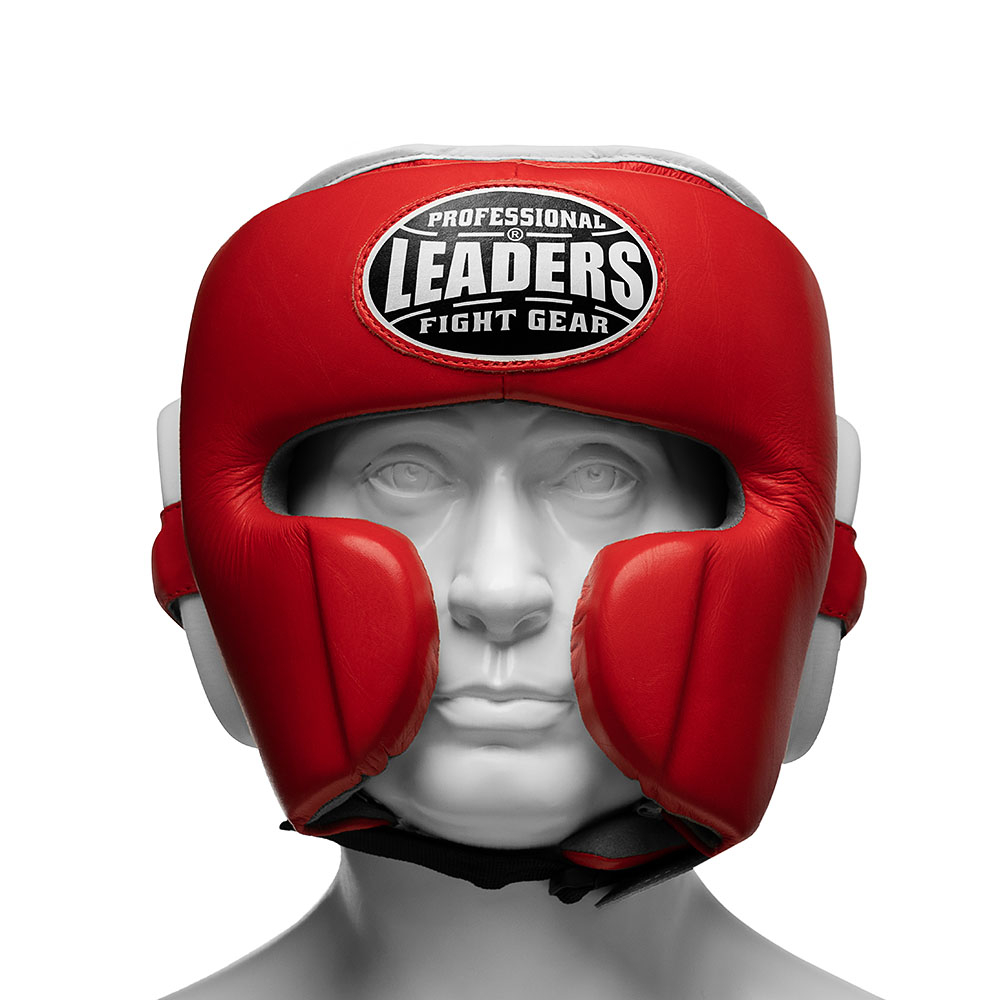 Шлем боксерский LEADERS LS MEX RD/WH