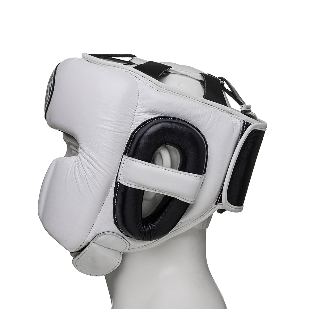 Шлем боксерский LEADERS LS MEX VELCRO BK/WH 1/2