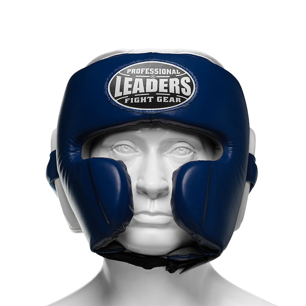 Шлем боксерский LEADERS LS MEX BL/WH