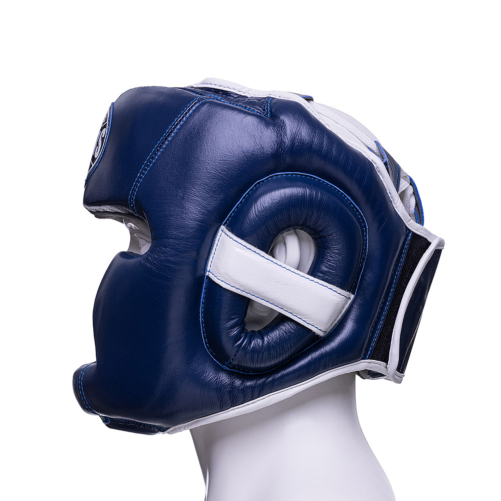 Шлем боксерский LEADERS LS FULL FACE BL/WH Шлем боксерский LEADERS LS FULL FACE BL/WH