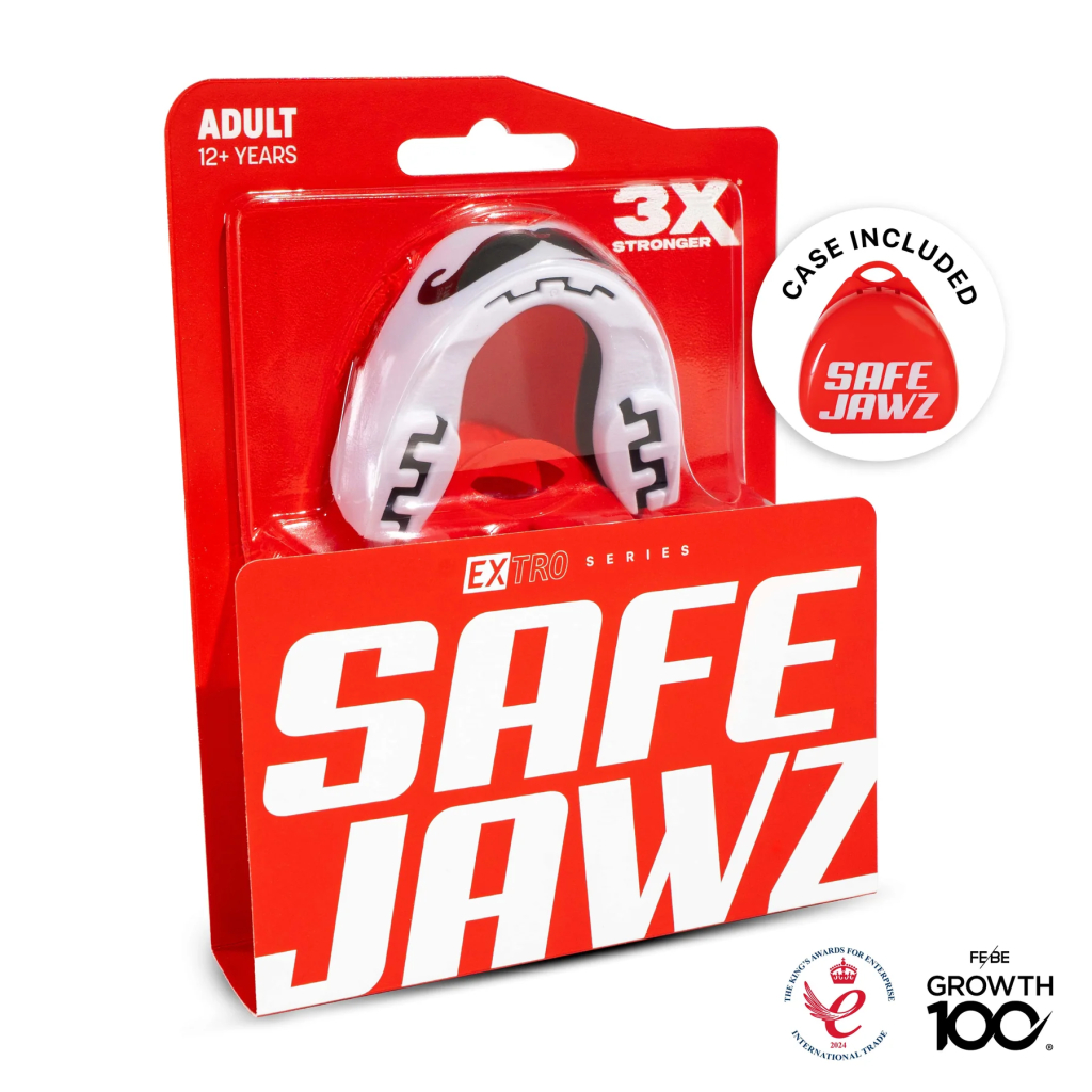 Капа SafeJawz Extro МО Бело-чёрная