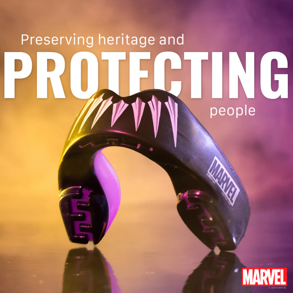 Капа SafeJawz Marvel Black Panther, чёрная