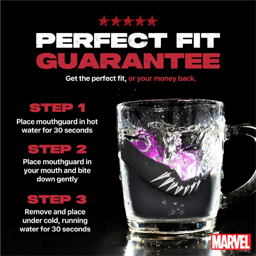 Капа SafeJawz Marvel Black Panther, чёрная
