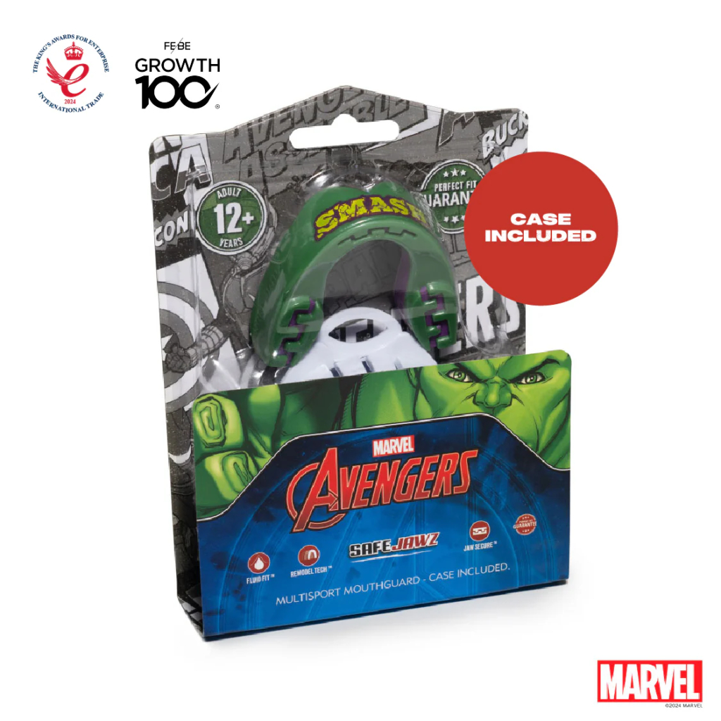 Капа SafeJawz Marvel The Hulk, зелёная