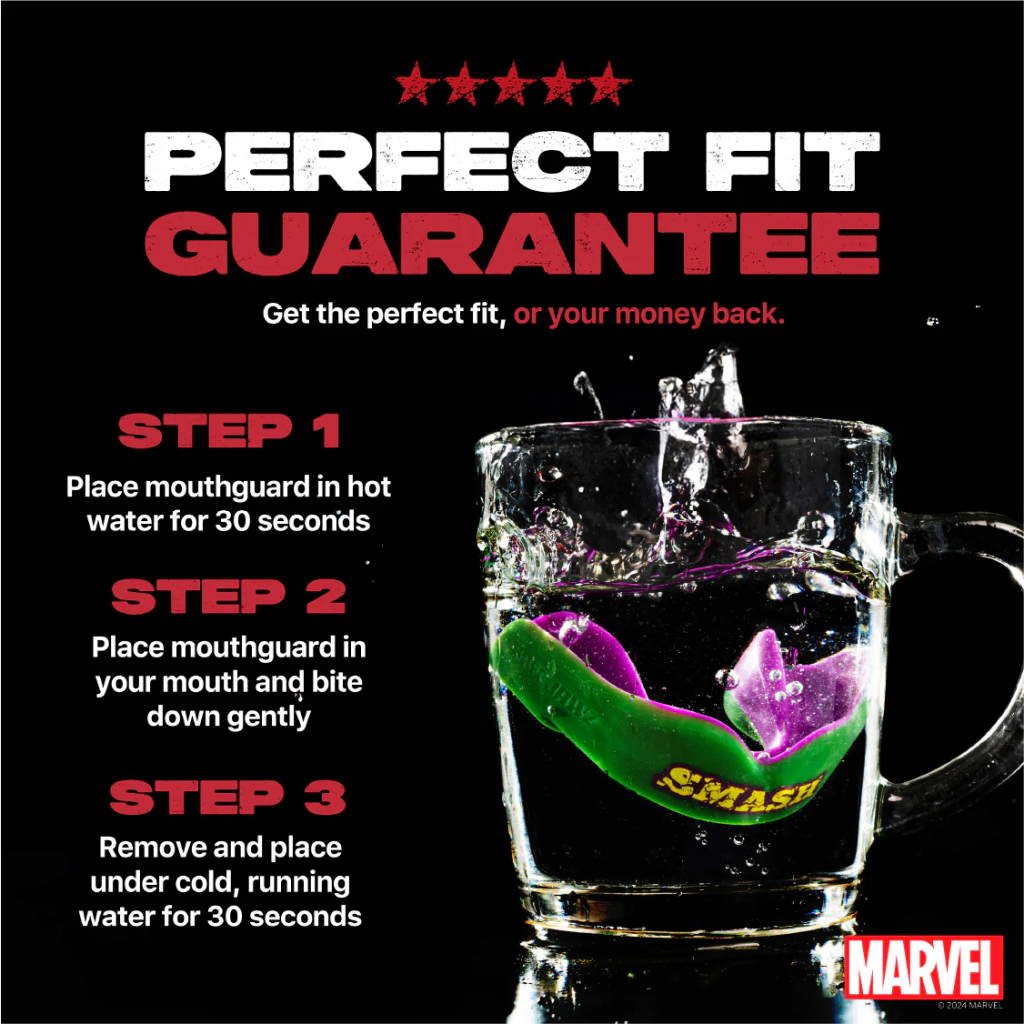 Капа SafeJawz Marvel The Hulk, зелёная