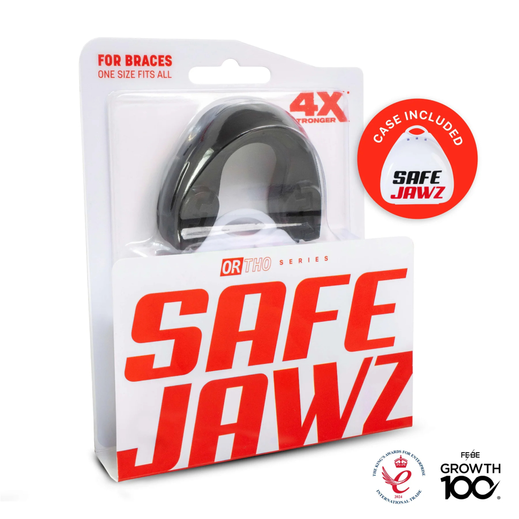 Капа SafeJawz Ortho Series для брекетов, чёрная