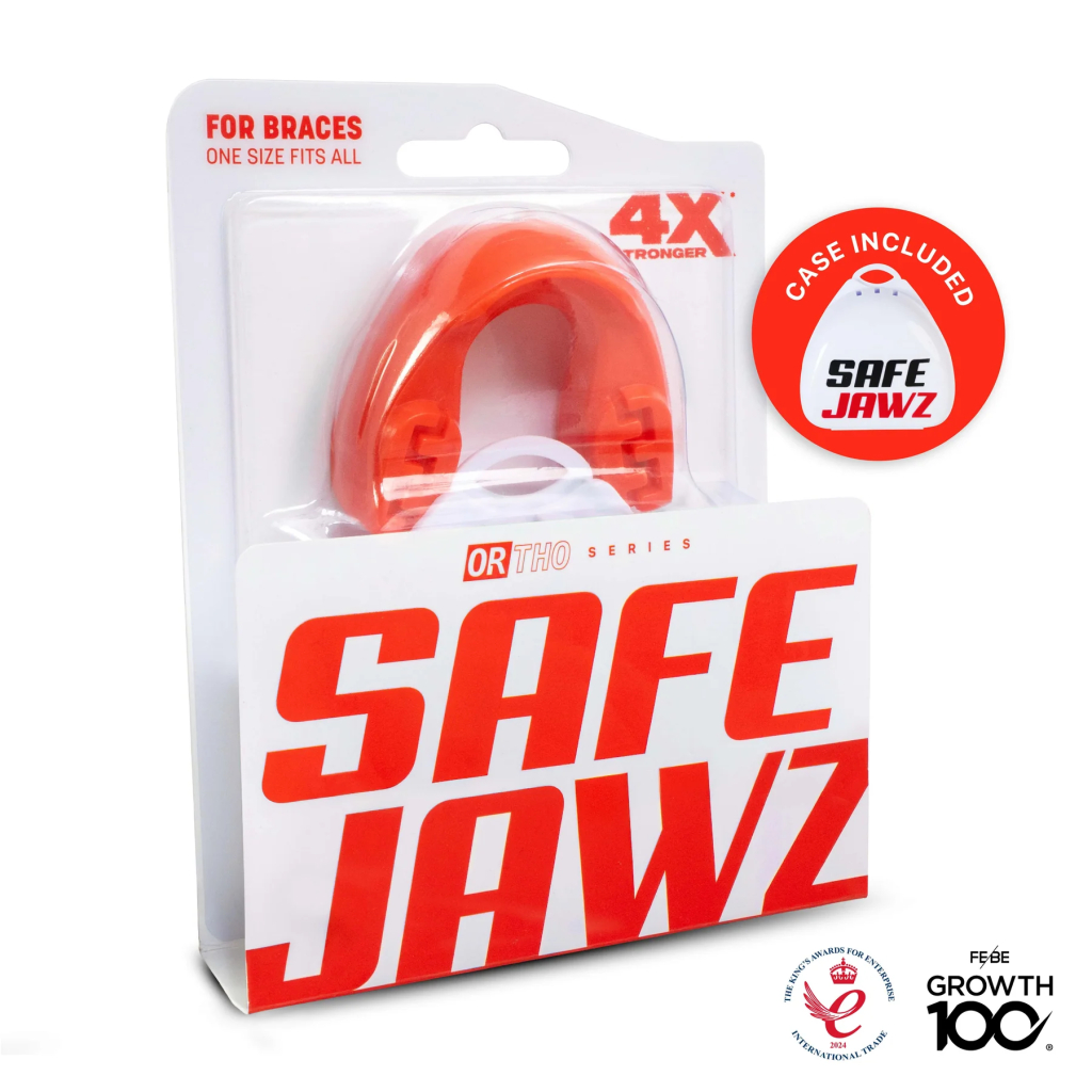 Капа SafeJawz Ortho Series для брекетов, красная