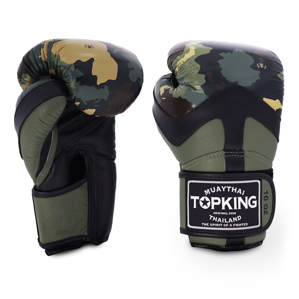 Боксерские перчатки TOP KING  GREEN CAMOUFLAGE