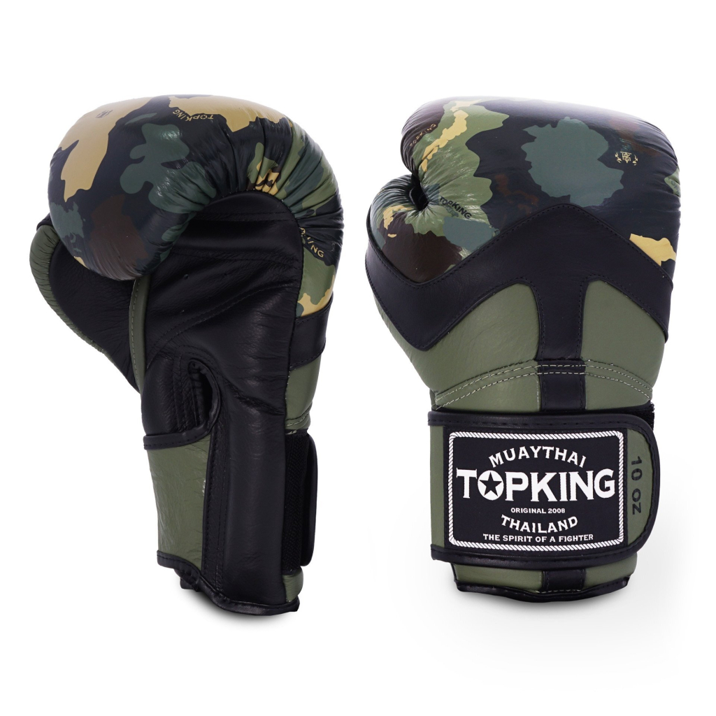 Боксерские перчатки TOP KING  GREEN CAMOUFLAGE
