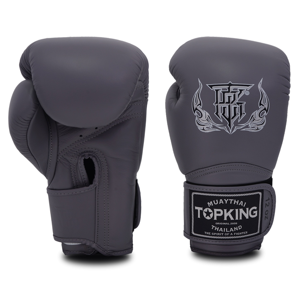 Боксерские перчатки TOP KING GLOVES GREY SUPER
