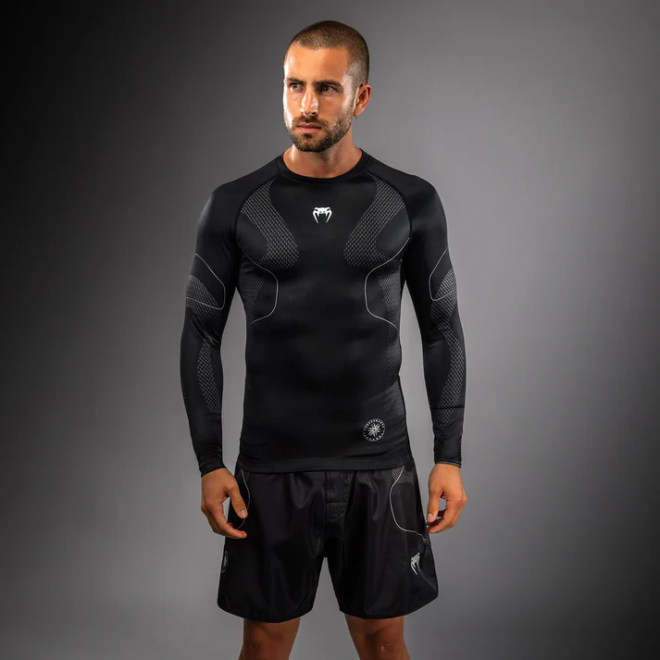 Рашгард с длинным рукавом Venum Nexus - Black/Silver