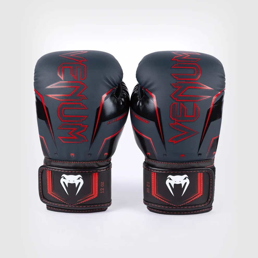 Боксерские перчатки Venum Elite Evo Navy/Black/Red