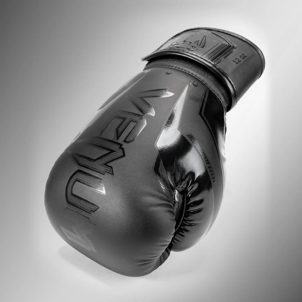 Боксерские перчатки Venum Elite Evo Black/Black