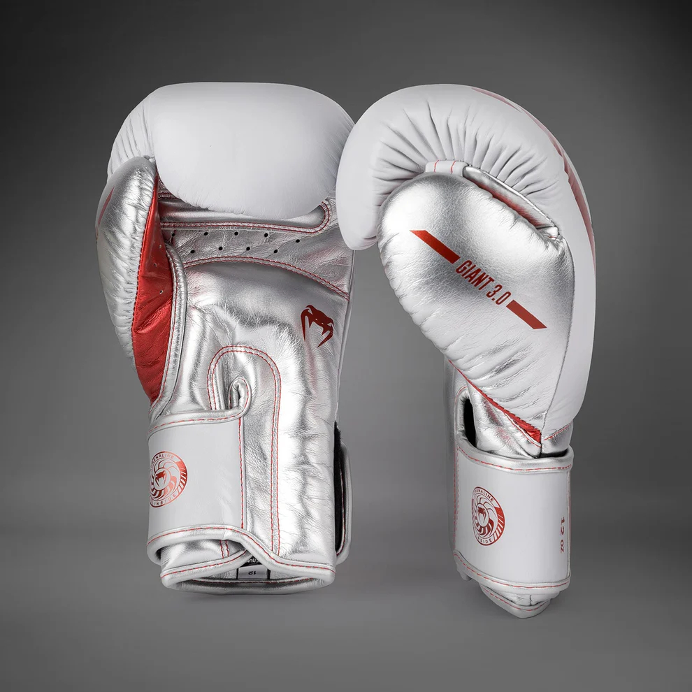 Боксерские перчатки Venum Giant 3.0 Red/Silver - Special Edition