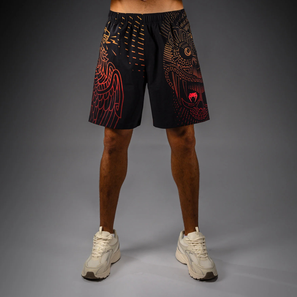 Шорты Venum Quetzal Fury Black/Fury Red/Tangerine