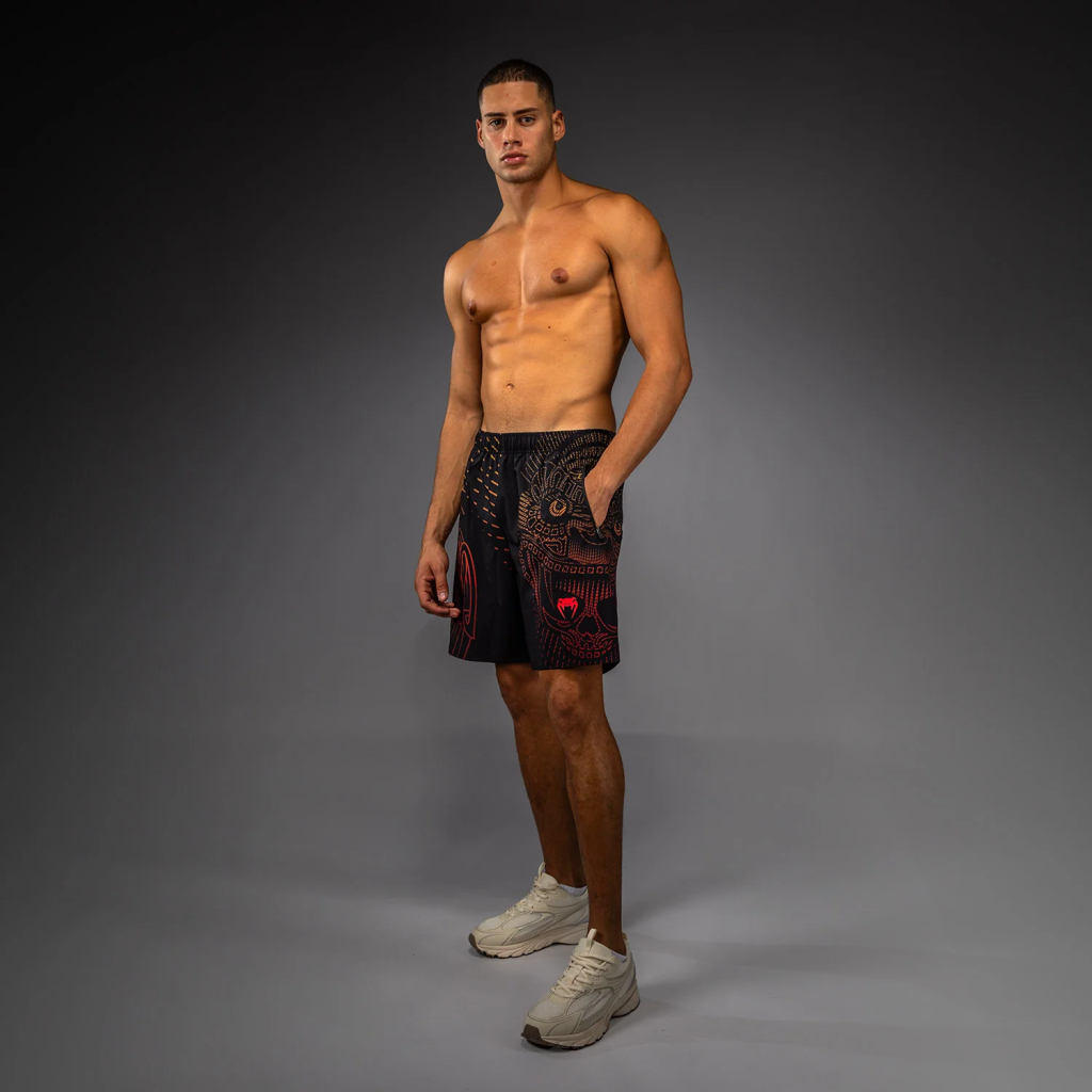 Шорты Venum Quetzal Fury Black/Fury Red/Tangerine