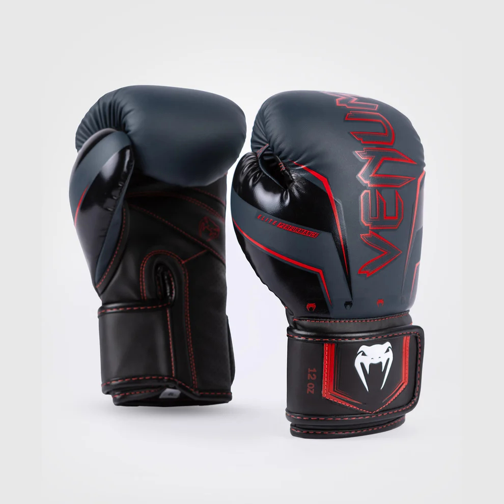 Боксерские перчатки Venum Elite Evo Navy/Black/Red