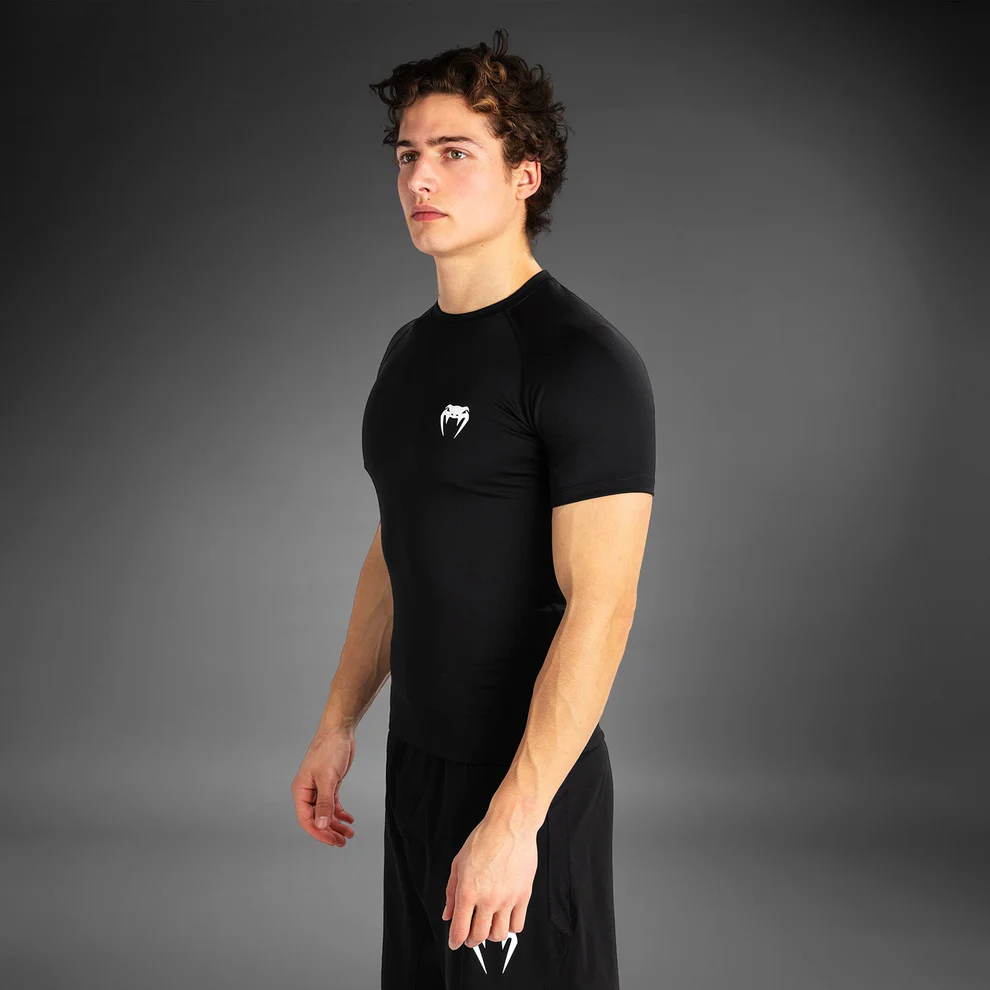 Рашгард с коротким рукавом Venum Contender - Black/White
