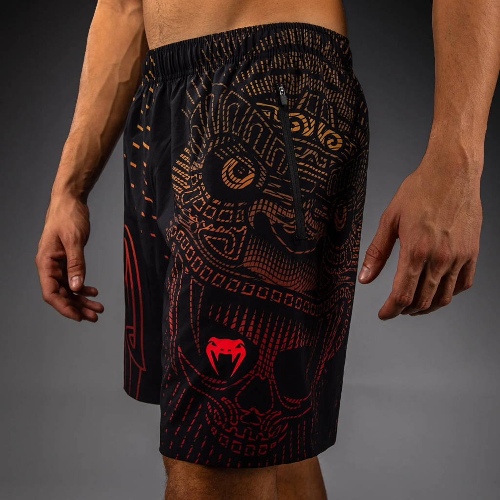 Шорты Venum Quetzal Fury Black/Fury Red/Tangerine