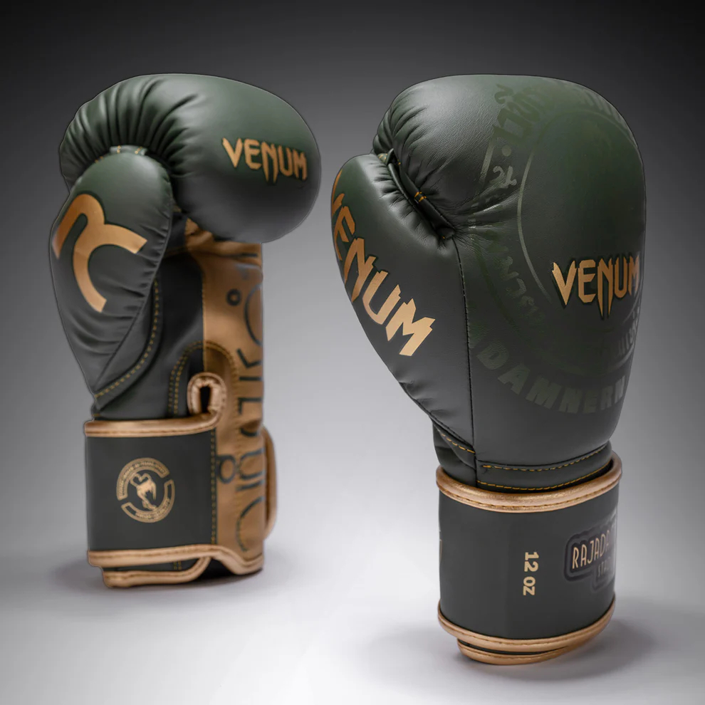 Боксерские перчатки Venum x Rajadamnern Military Green