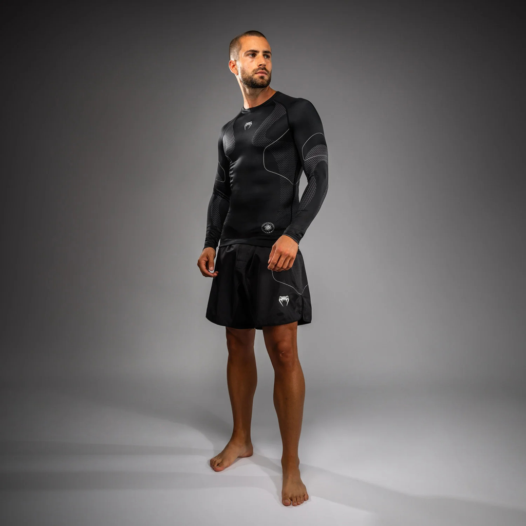 Рашгард с длинным рукавом Venum Nexus - Black/Silver