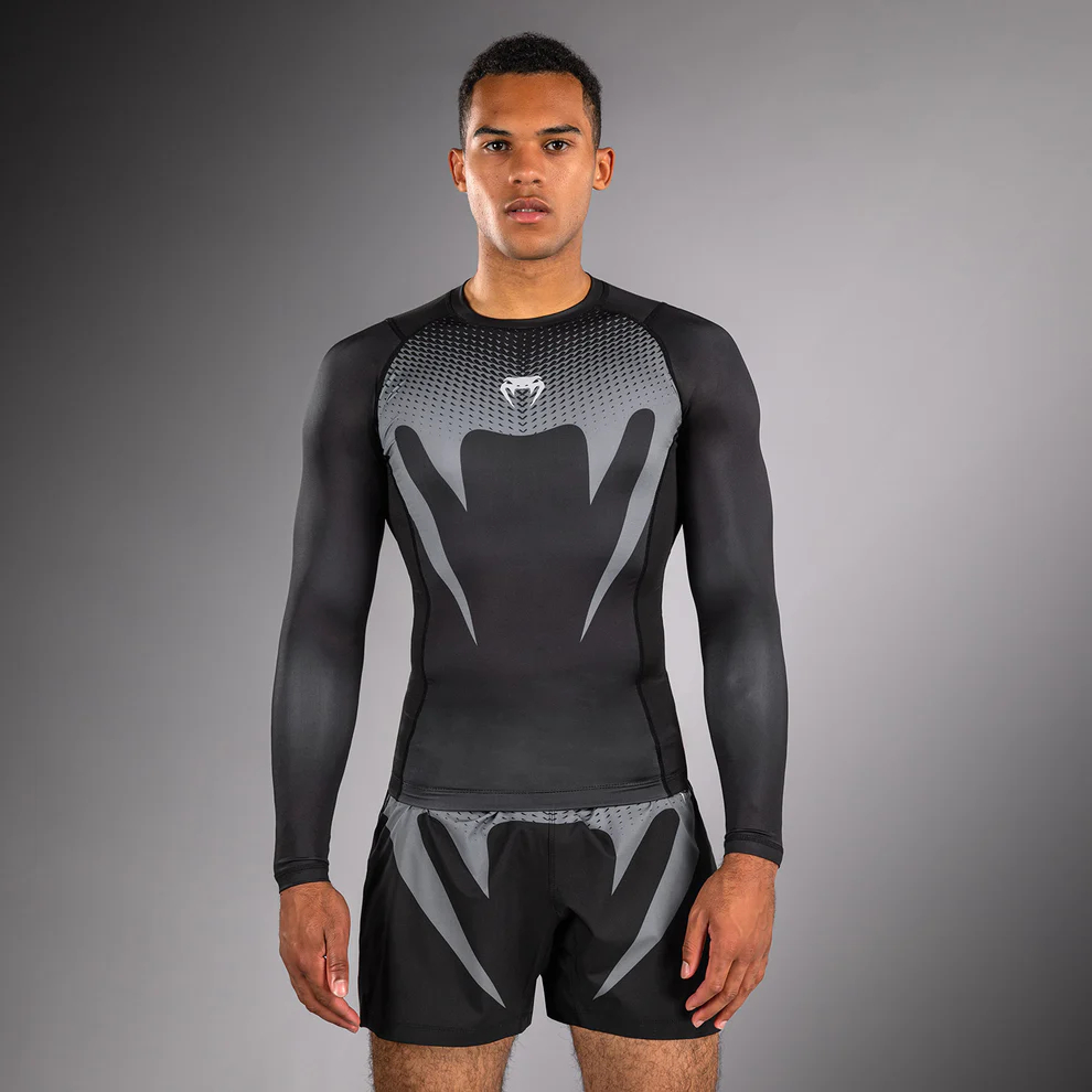 Рашгард Venum No Gi - Black/ Silver Grey Рашгард Venum No Gi - Black/ Silver Grey