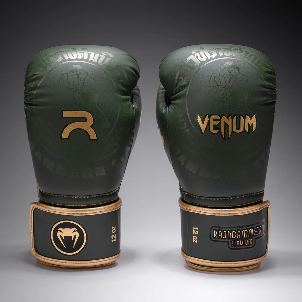 Боксерские перчатки Venum x Rajadamnern Military Green